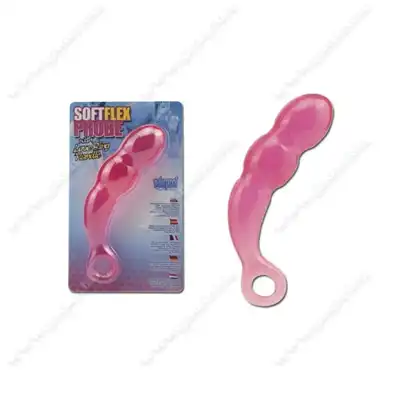 Softflex - Probe Pink 17,5 cm. Profilowane dildo w kolorze różowym