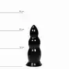 All Black - AB 37. Duży plug analny o falowanej powierzchni! 8 cm średnicy