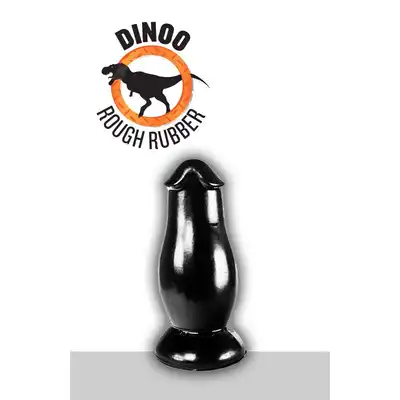 Dinoo - Gypos. Czarne dildo o kształcie członka 8,8 cm średnicy