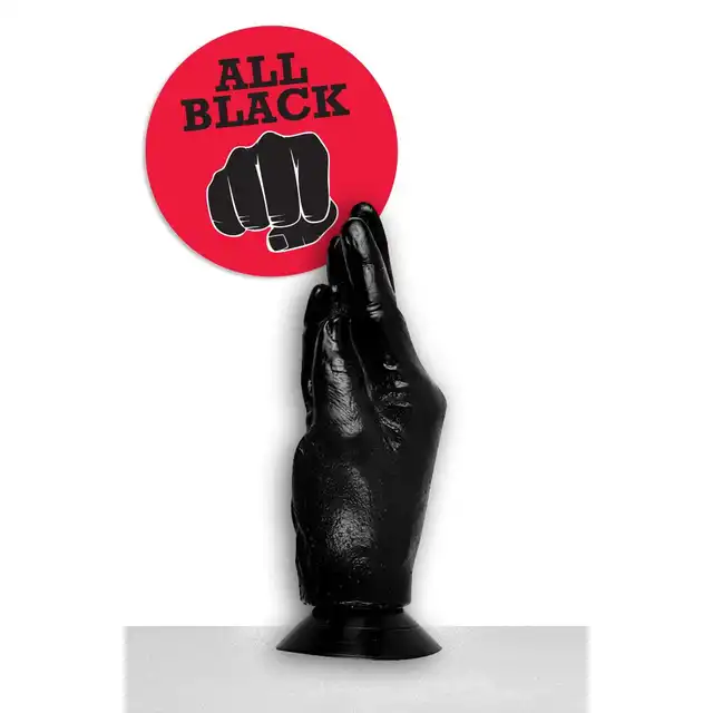All Black - AB 13. Czarna ręka do fistingu. 6 cm szerokości!