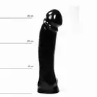 All Black - AB 50 Dildo. Czarne analne dildo 33 cm
