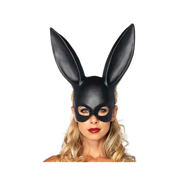 Leg Avenue - Masquerade Rabbit Mask Black One Size. Czarna maska królika