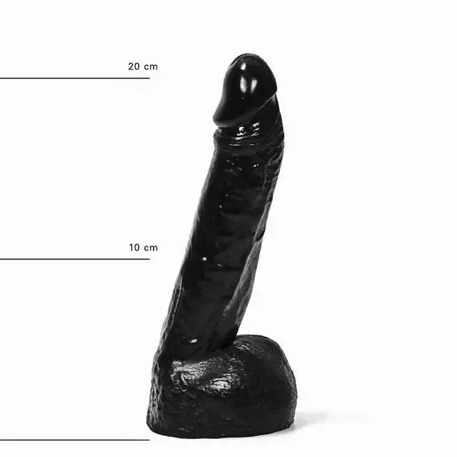 All Black - AB 11 Dildo. Czarne dildo 22 cm