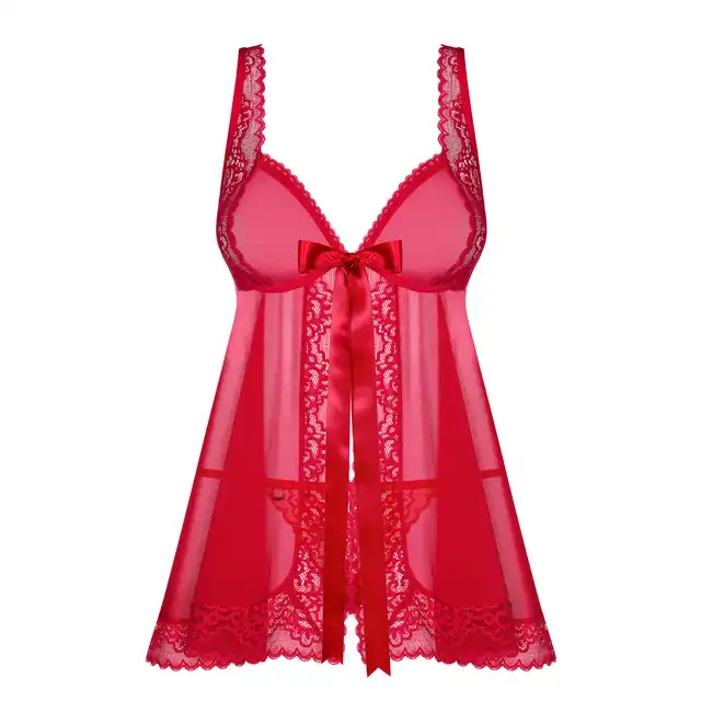 Obsessive - Rougebelle Babydoll S/M czerwona