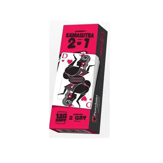 Kamasutra 2w1- Dwie gry. 120 kart. By seks stał się sztuką. 60 pozycji. Bestseller!