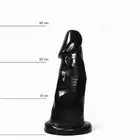 All Black - AB 38 Dildo. Czarne dildo analne z krzywiznami! 39 cm!