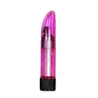 Crystal Clear - Lady Finger Pink 5". Różowy wibrator o klasycznym kształcie 12,5 cm