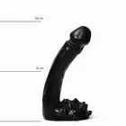 All Black - AB 26 Dildo. Czarne dildo 9 cm długości