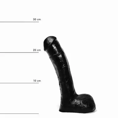 All Black - AB 14 Dildo. Czarne dildo 23 cm