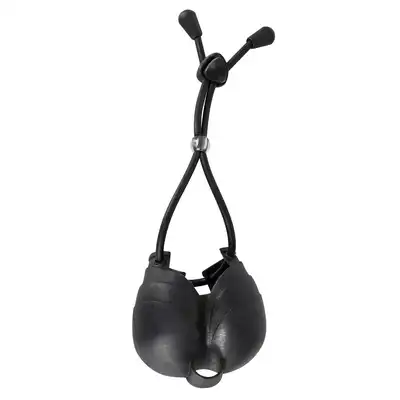 Bad Kitty - Ball Bag. Czarny pierścień z woreczkiem na jądra. 