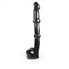 Dark Crystal - DC04 Black Dildo. Czarne długie dildo 34 cm