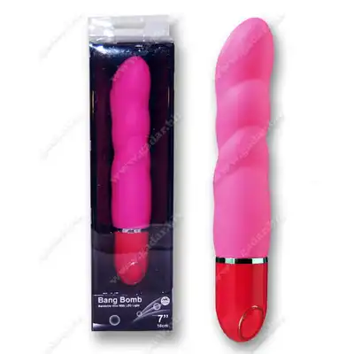 Bang Bomb - 7 ' Vibrator Pink. Różowy silikonowy wibrator