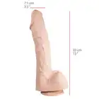 Dildorama - 515 Line 13,5" Flesh. Realistyczne dildo 7 cm średnicy