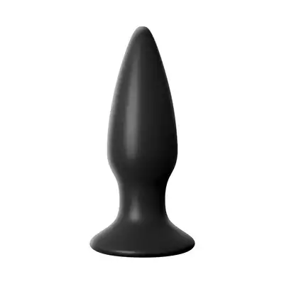 Anal Fantasy - Rechargeable Silicone S Plug Black. Wibrująca wtyczka analna