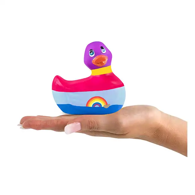 Big Teaze Toys - I Rub My duckie 2.0 Colours. Dyskretny masażer do ciała w formie cudownej barwnej kaczuszki. 7 programów.