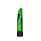 Crystal Clear - Lady Finger 5". Zielony wibrator. Mocne wibracje. 