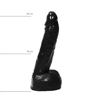 All Black - AB 11 Dildo. Czarne dildo 22 cm