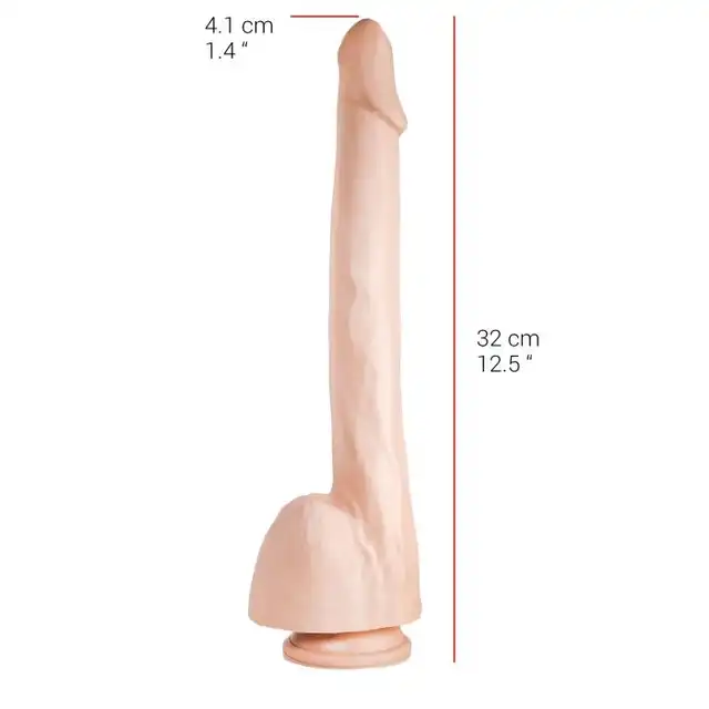 Dildorama - 515 Line 12,5" Flesh. Wielkie realistyczne dildo 32 cm