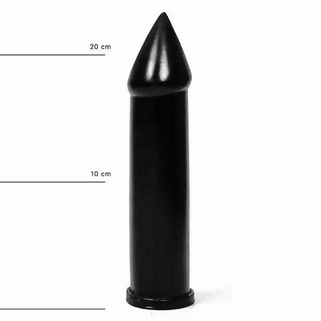All Black - AB 09 Dildo. Czarne dildo 5 cm średnicy