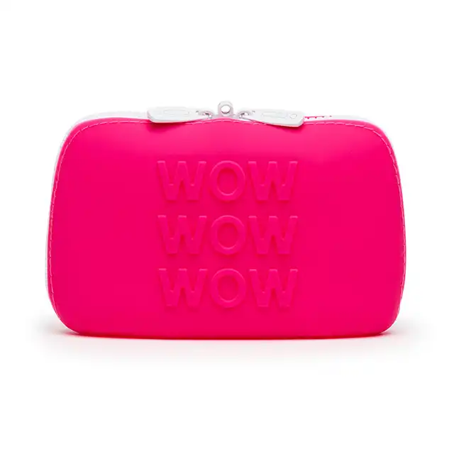 Happy Rabbot - Wow Storage Zip Bag Pink S. Etui do przechowywania