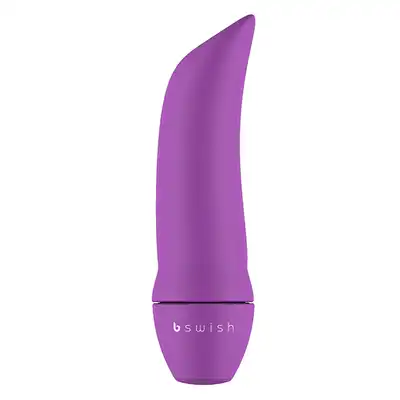 B Swish - Bmine Basic Curve Bullet Vibrator Orchid. Mini wibrator, zakrzywienie dla lepszej stymulacji. 