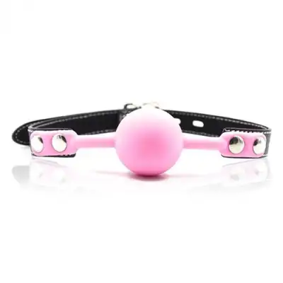 Toyz4lovers - Ball Gag Pink. Różowy knebel, regulowane zapięcie.
