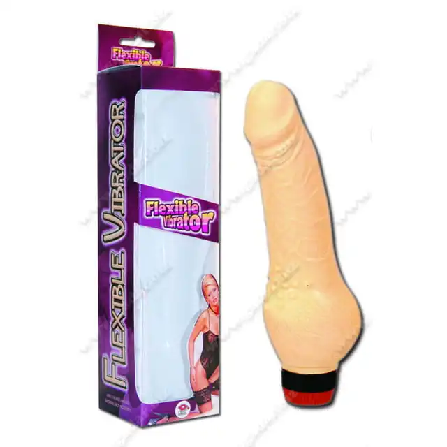 Flexible Vibrator - Multispeed Natural 7". Cielisty wibrator 17,5 cm z regulacją wibracji