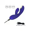 Calexotics - Impulse E-Stim Vibrator. Silikonowy niebieski wibrator z elektrostymulacją