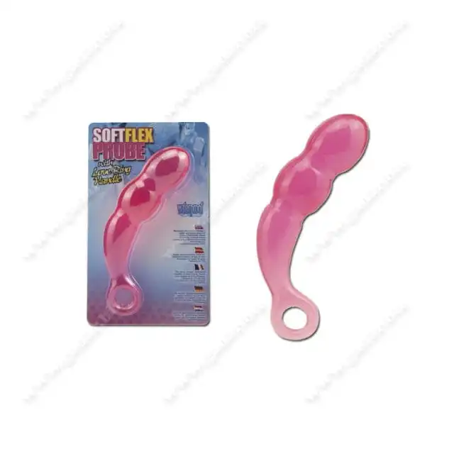 Softflex - Probe Pink 17,5 cm. Profilowane dildo w kolorze różowym