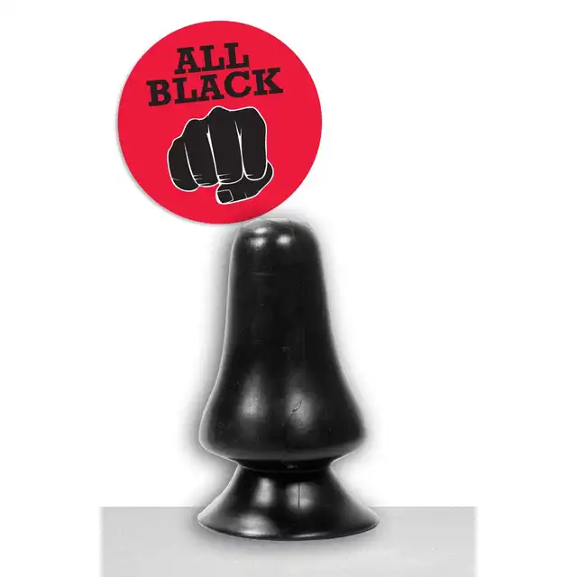 All Black - AB 39 Butt Plug. Czarna wtyczka analna 7 cm szerokości
