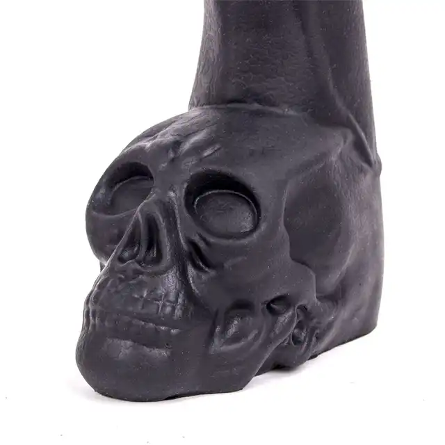 Wielkie realistyczne dildo z trupią czaszką 28.5 cm