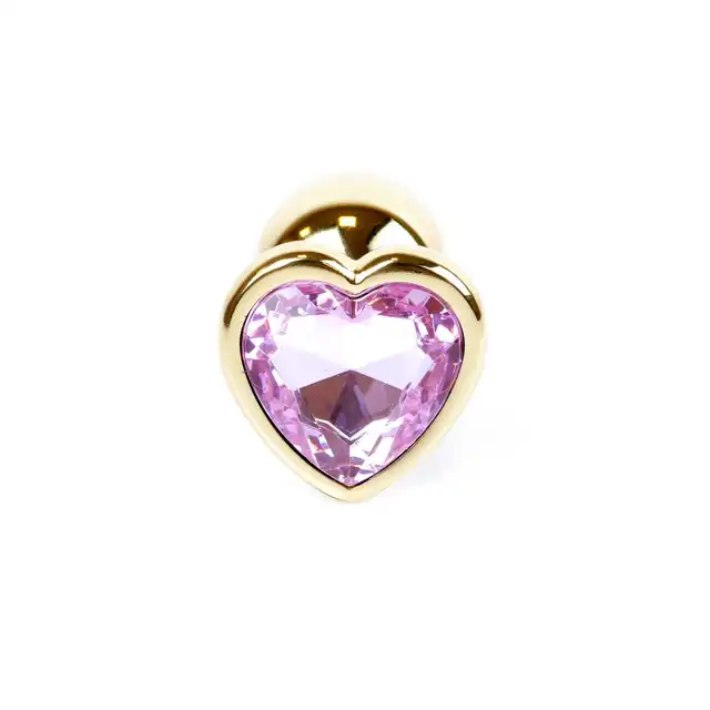 Plug-Jawellery Gold with Pink Diamond. Biżuteria Analna Złoty Plug z Jasnoróżowym Diamentem.