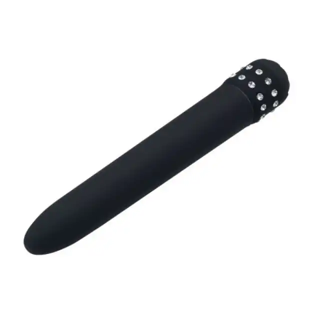 Toyz 4 Lovers Vibration Shiny Diamond. Elegancki Czarny Wibrator z Diamentami. 