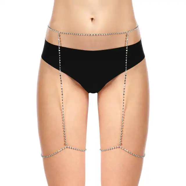 Bijoux Pour Toi Porte-Jarretelles. Srebrna Biżuteria z Diamentami na Talie i Uda.