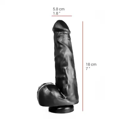 Dildorama - 515 Line 9" Flesh. Wielkie realistyczne dildo 18 cm