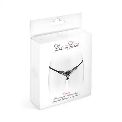 Concorde Danuta Black One Size. Francuska Czarna Bielizna Stringi model Danuta.