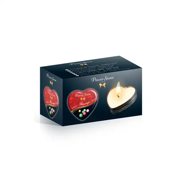 Plaisir Secret Massage Candles Bubble Gum 35ml. Świeca do Masażu - Guma Balonowa.