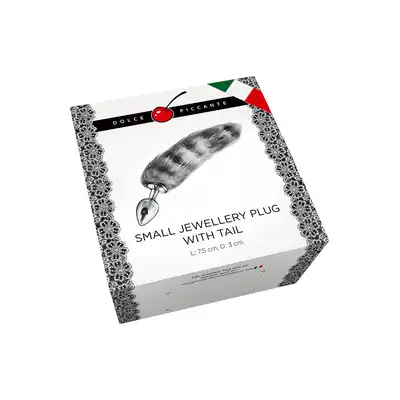 Plug-JEWELLERY SMALL SILVER STRIPE TAIL