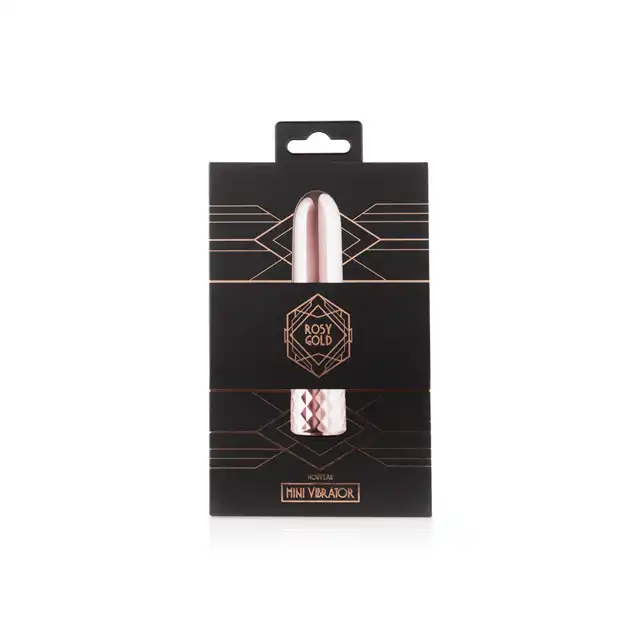 Rosy Gold - New Mini Vibrator. Różowozłoty bullet z silnymi wibracjami. USB
