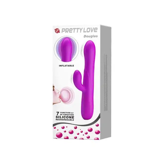 Pretty Love - Douglas Inflatable Silicone. Wibrator z funkcją pompowania. USB.