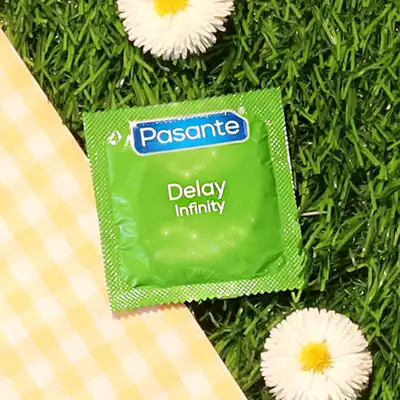 Pasante - Delay 1 szt. Prezerwatywa z żelem wspomagającym opóźnienie wytrysku. Bestseller!