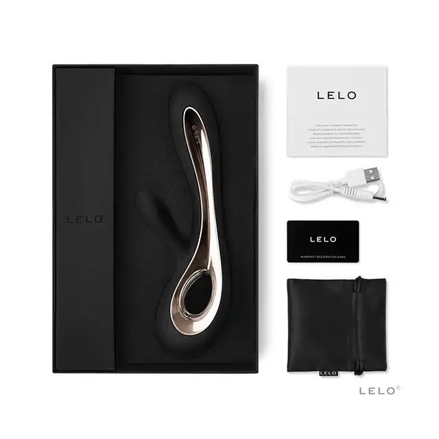 Lelo - Soraya 2 Vibrator Black. Luksusowy wibrator do stymulacji łechtaczki i punktu G