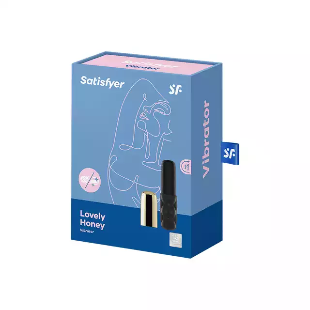 Satisfyer- Mini Lovely Honey wyjątkowy złoty miniwibrator. Wodoodporny, mocne wibracje, dyskretny rozmiar