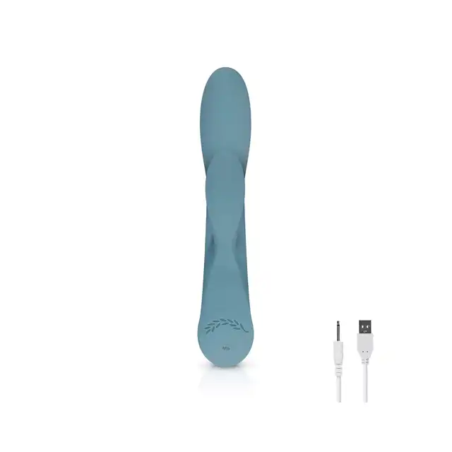 Bloom - The Violet Rabbit Vibrator. Silikonowy wibrator na USB ze stymulacją łechtaczki