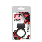 Lit-Up - Silicone Stimu Ring. Czarny ring na penisa z wibracjami