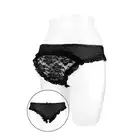 Concorde Tania Black One Size. Czarne Figi z Koronką z Tyłu. 