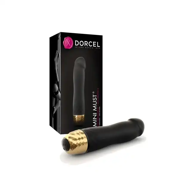 Dorcel - Mini Must Gold. Piękny niewielki wibrator silikonowy. 12 cm o niezwykle luksusowej prezencji.