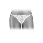 Concorde Venusina White One Size. Biała Francuska Bielizna Stringi.