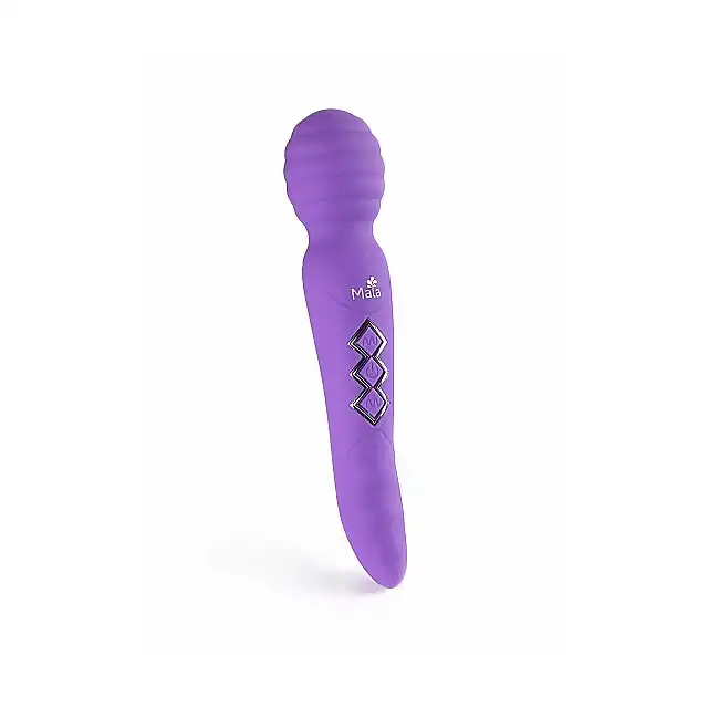 Maia Novelties - Zoe Purple. Unikatowy wibrator podwójny. Magiczna różdżka do masażu i stymulator punktu G. Pokochasz tę wszechstronność