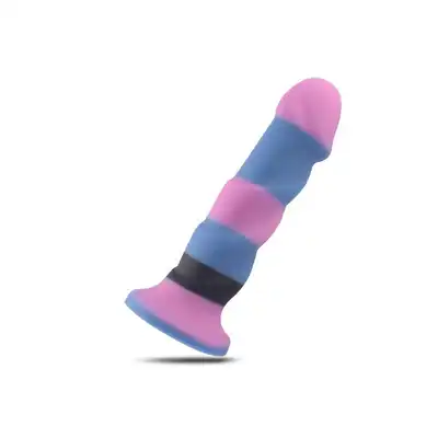 Toyz 4 Lovers - Twister. Kolorowe dildo z elastycznego silikonu 17,5 cm. Super jakość, oryginalny wygląd!